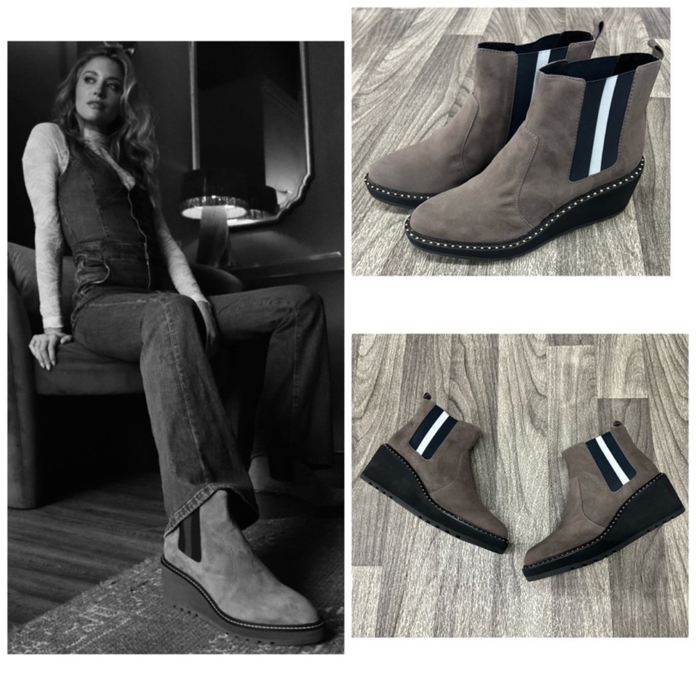 CECELIA NEW YORK | Gemma Boots in Gray Suede